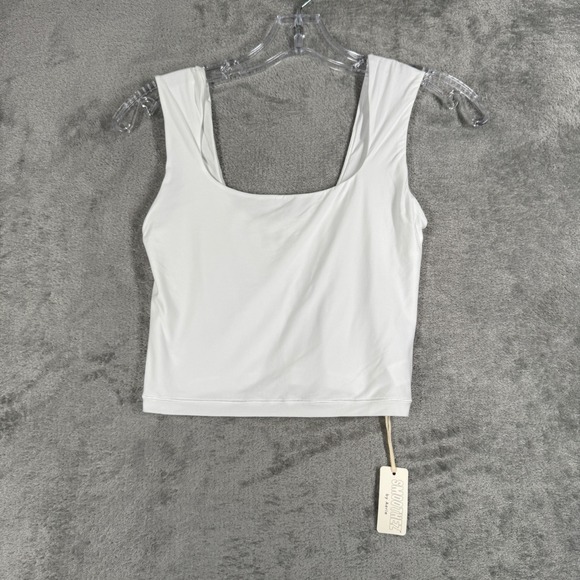 Aerie Smoothez Bandeau Bralette Lightweight Unpadded Neutral White Size Medium - Picture 2 of 11